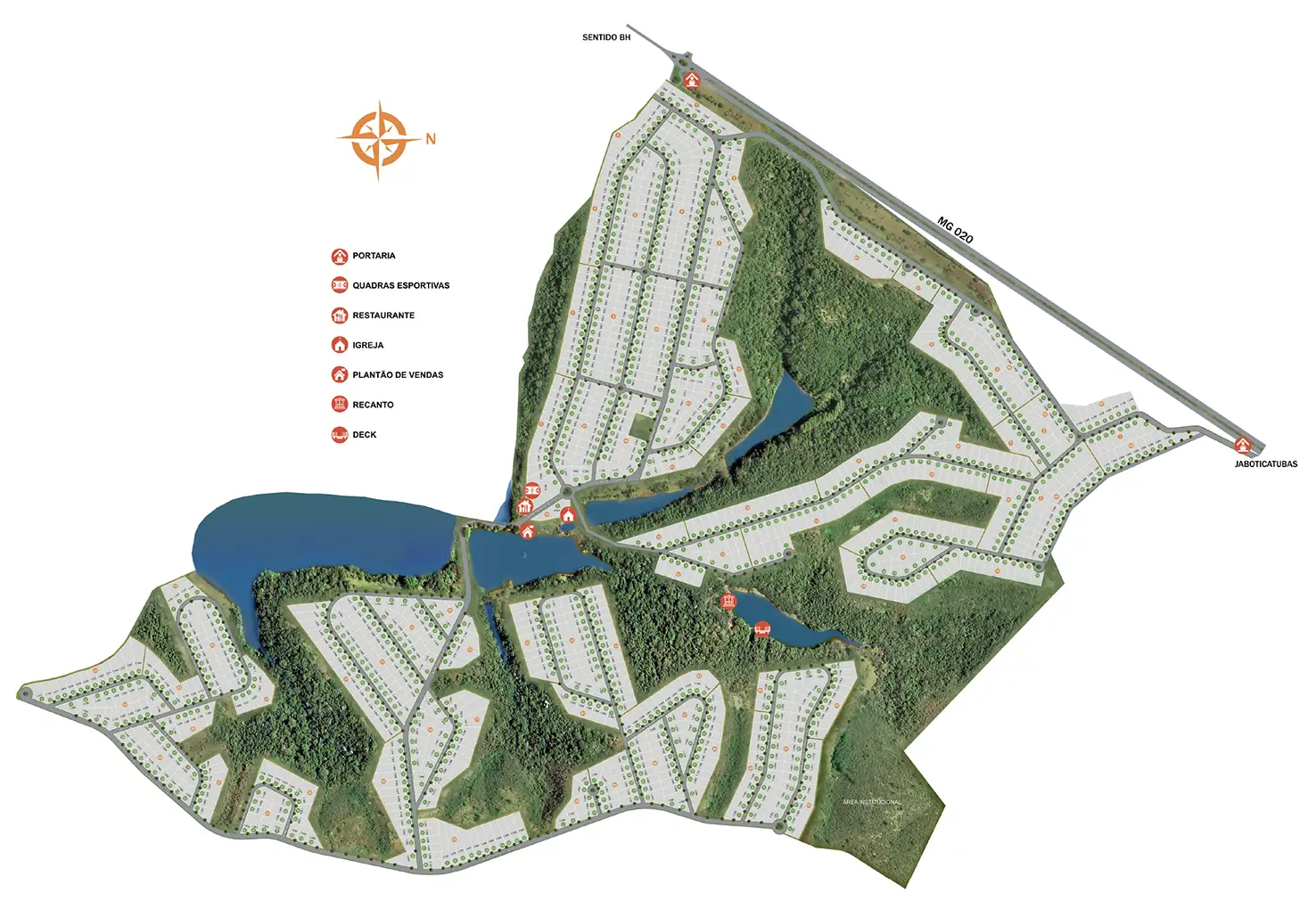 Mapa Parque das Águas Serra Morena